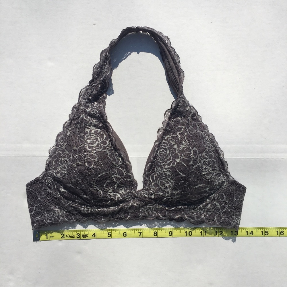 free press large gray silver bralette NWOT - Picture 2 of 8
